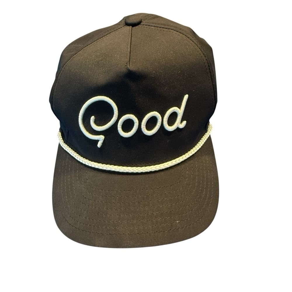 Good Good Golf Hole In One Rope 5 Panel Hat Snapback - Black/White - Picture 2 of 6